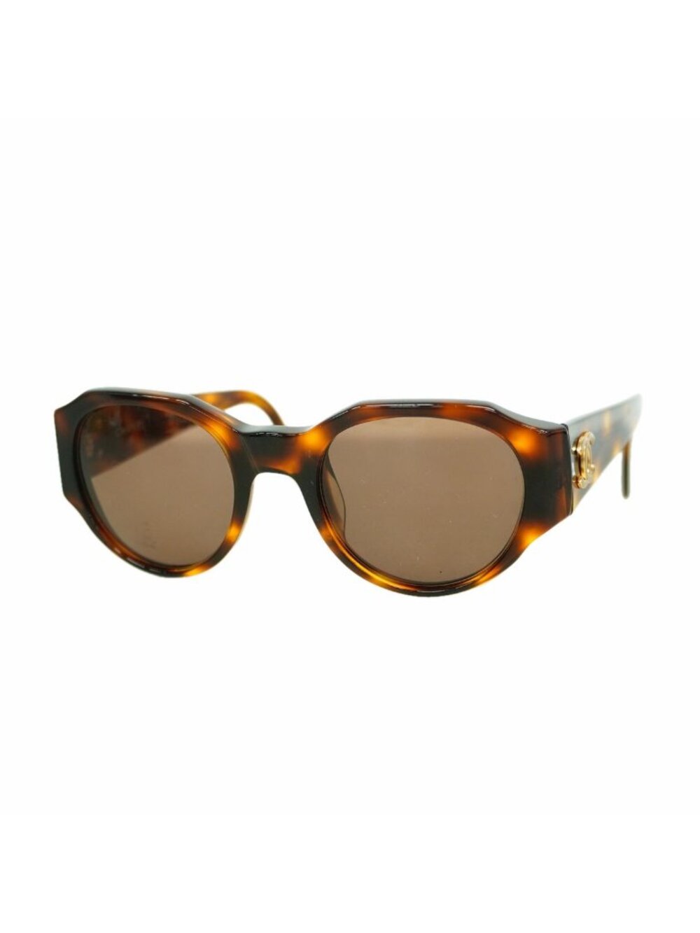 Chanel Sunglasses Acetate Brown Champagne Gold Eyewear